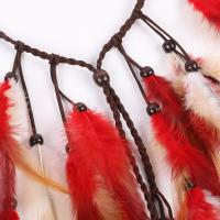 Diadema de plumas con borlas a la moda, tocado ajustable de estilo bohemio, disfraz étnico, diadema india de arcoíris, boda de novia - details 13
