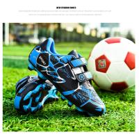 Zapatos de fútbol de la sociedad TF/FG para niños, botas de fútbol escolar, tacos de hierba, zapatillas de fútbol para niño y niña, zapatos de entrenamiento de Futsal al aire libre - details 8