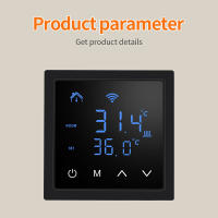 Termostato inteligente WiFi 16A, controlador de calefacción eléctrica, pantalla táctil LED, controlador de temperatura para el suelo del hogar con aplicación de Control remoto - details 9