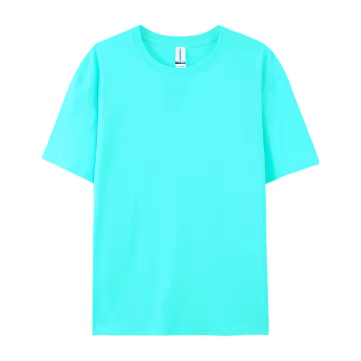 Las camisetas de talla grande de verano 100% algodón de color sólido de alta calidad para mujeres y hombres se pueden personalizar - 1