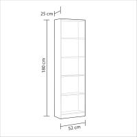 Estantería Juvenil de 6 Baldosas Vertical de Librería Acabado en Blanco - details 15
