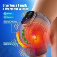 Masajeador de rodilla térmico eléctrico, terapia de calentamiento de articulaciones de piernas, masaje de vibración, Codera, artritis, dolor, fisioterapia, soporte de rodilla - details 1