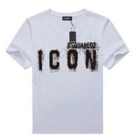 Dsquared2 camiseta con estampado de letras para hombre, camiseta de manga corta de algodón con chorro de tinta, corte ajustado - details 4