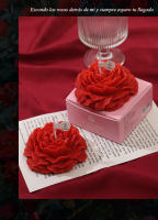 Velas perfumadas con flores de peonía a baja temperatura, regalos románticos de acompañamiento - details 6