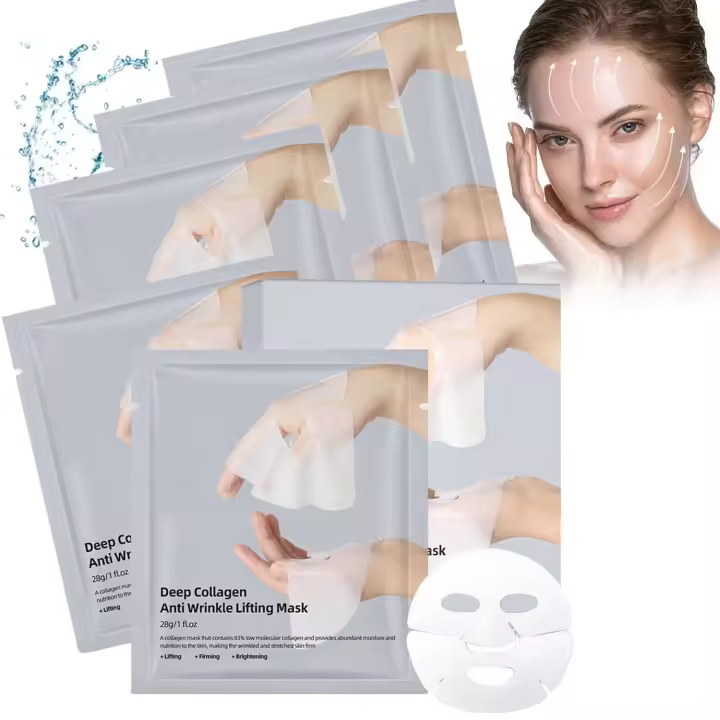 Mascarilla de Colágeno para Rostro Elevación de Arrugas, Reafirmación, Hidratación - 1