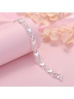 Pulsera De Corazón Clásico En Plata De Ley 925 Para Mujeres Joyería De Moda Diseños De Lujo Regalos Para Bodas Cumpleaños Y Fiestas - details 1