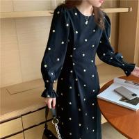 Vestido de manga larga para mujer, traje Vintage bohemio para fiesta y otoño, Y2k - details 17