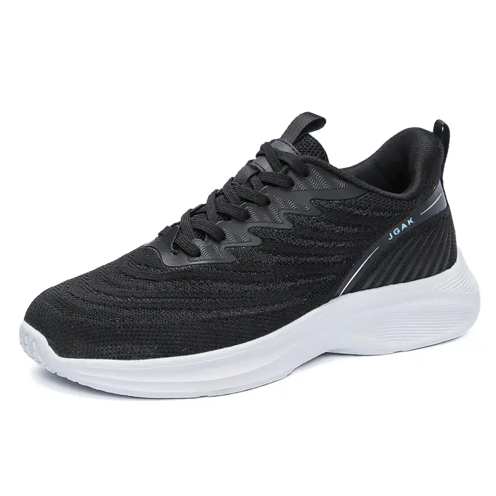 Zapatos de hombre de gran tamaño, zapatos deportivos ligeros, zapatos casuales para correr, transpirables, tejido con mosca, zapatos casuales de hombre, zapatos de viaje. - 1