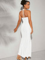 Elegante Vestido Halter para Mujer 2025 Vestido Largo de Fiesta Sirena Corte Premium Ajustado - details 5