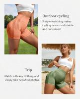 Pantalones cortos deportivos de cintura alta para mujer, pantalones cortos deportivos para levantamiento de cadera que absorben el sudor, pantalones cortos deportivos de secado rápido para correr y Yoga, ropa deportiva para mujer - details 7