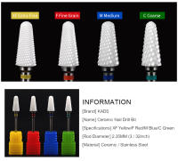 Broca de Cerámica para Uñas KADS Accesorios de Manicura para Eliminación de Piel Muerta Pulido de Superficie de Gel UV Removedor de Acero Inoxidable - details 2
