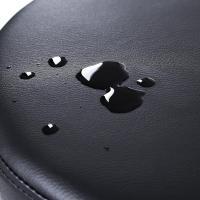 Giratorio Sobre Ruedas Regulable, 46-58 cm, Asiento de Cuero Sintético, Para Trabajo, Estudio, Oficina, Clínica Negro LJB61B - details 4