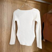 Suéter de Manga Larga con Cuello Cuadrado para Mujer Jersey de Punto para Primavera y Otoño - details 41