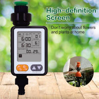Temporizador de riego de jardín resistente al agua programa múltiple controlador de riego automático operado por batería Sensor de lluvia pantalla grande - details 1