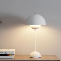Lámpara de mesa de seta recargable por USB, accesorio de iluminación interior con ajuste de tres velocidades, lámpara de escritorio de brote de flores, decoración del Hoom, luz nocturna - details 5