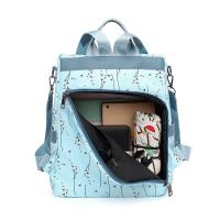 Mochila Con Estampado Floral Para Mujer, Bolsa De Viaje Informal, Con Bola De Pelo, De Gran Capacidad, Nueva - details 18