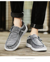 Mocasines de los hombres casuales de un solo paso zapatos de los hombres de lona marea zapatos explosión perezoso zapatos de negocios casual - details 9