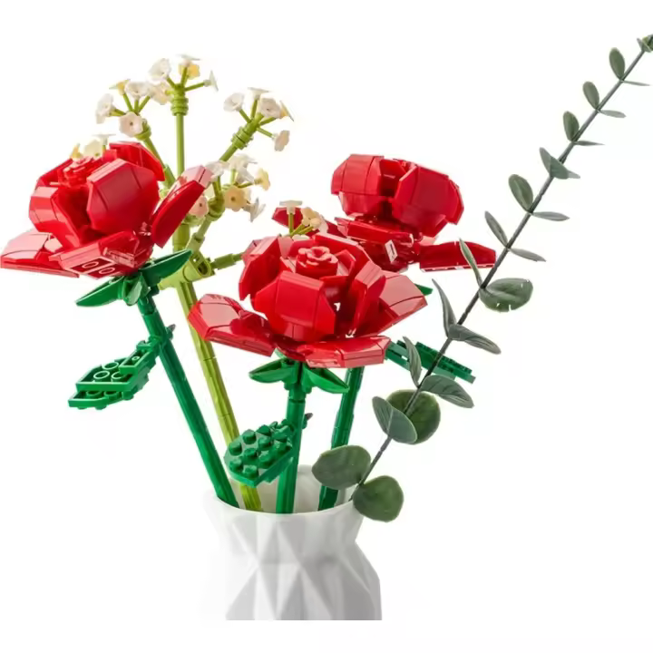 Kit de Construcción de Ramos de Flores Rosas Regalo de Juguete Ideal para Novias, Cumpleaños para Mujeres Adultas/Adolescentes - 1