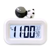 Reloj despertador Digital LED, pantalla de alarma Digital electrónica, relojes de mesa de escritorio para el hogar, oficina, retroiluminación, reloj calendario con repetición - details 21