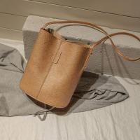 Bolso de hombro Vintage de gran capacidad para mujer, bolso cruzado informal de cuero PU, Color sólido, bolso de compras con asas - details 24