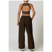 Chaleco de yoga sin mangas con cuello halter para mujer Chaleco deportivo ajustado con cuello halter - details 10