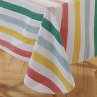 Manteles impermeables de PVC fáciles de limpiar, cubierta de mesa a rayas a prueba de aceite, decoración de mesa de estilo Pastoral más gruesa, tela para cocina - details 2