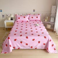 Sábanas de Cama Planas con Estampado de Flor Roja Tamaño de Cama Doble - details 20