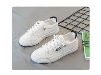 Zapatillas deportivas de tenis blancas para mujer, zapatillas deportivas informales para correr, mocasines de tendencia, monopatín de cuero para verano - details 16