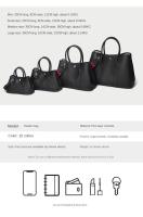 Bolsos De Cuero De Lujo para Mujer, Bolsos De Hombro, Collage De Correas, Anchas De Color - details 2