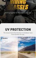 Scvcn gafas de sol a prueba de viento para motocicleta, lentes de visión amplia para deportes al aire libre, equitación, Motocross, esquí, UV400, máscaras para hombres - details 1