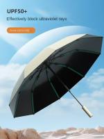Paraguas plegable con hebilla de anillo inverso, sombrilla automática de negocios Premium, a prueba de viento y lluvia - details 10
