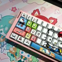 Hellokitty keycap transmisión de luz grabada lateral teclado mecánico de eje magnético adaptado de gatito de alto valor (teclado no incluido) - details 3