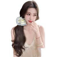 Extensión de cabello rizado con cola de caballo de estilo coreano, peluca de cola de caballo de hortensia, postizo de cola de poni falso Natural para mujeres y niñas - details 13
