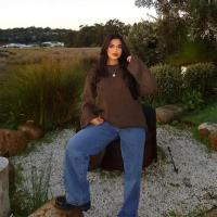 Suéter de Punto Versátil para Mujer Cuello Redondo, Manga Larga, Color Sólido, Ropa de Oficina de Moda de Otoño - details 10