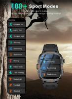 Reloj inteligente de grado militar para hombre, dispositivo con pantalla AMOLED de 2025 pulgadas, resistente al agua, rastreador de actividad/deporte, llamada Bluetooth, novedad de 1,96 - details 9