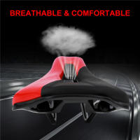 Asiento de Bicicleta Profesional WEST BIKING Ultraligero Hueco de Cuero Suave para Carreras de Bicicletas de Montaña y Carretera - details 18