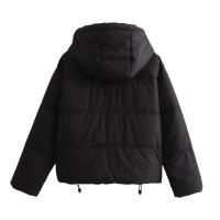 2024 estilo europeo y americano nueva ropa de mujer estilo europeo y americano algodón corto chaqueta gruesa con capucha abrigo - details 6