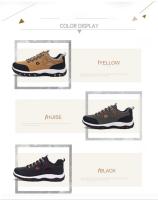 Zapatos de senderismo para hombre, zapatillas de deporte resistentes al deslizamiento, botas de montaña con cordones, talla grande 39-48 - details 1