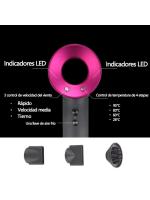 【2024 Version】Secador de Pelo Profesional Ionico con 7 Difusores Incluido, 1600W, con 2.8m de Cable - details 9