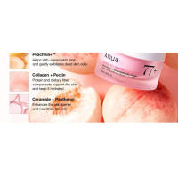 Crema Facial Hidratante de Melocotón Anua con Niacinamida Vitamina B12, Colágeno, Cerámida, Pantenol Cuidado Coreano para Gafas - details 2