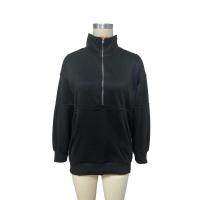 Sudadera cálida con cremallera para mujer estilo coreano Otoño-Invierno - details 1