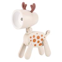 Mini lámpara de noche para el hogar, aspecto Adorable, botón plegable, alimentado por batería, luz LED, lindo perro de dibujos animados, ciervo - details 10