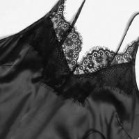 Conjunto De Pijama De Seda Para Mujer 5 Piezas Lencería Sexy De Encaje Camisola Y Pantalones Ropa Interior Para Dormir En Casa - details 2