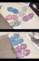 Zapatos de princesa de gelatina con suela blanda y punta abierta, zapatos de playa romanos huecos y transpirables - details 32