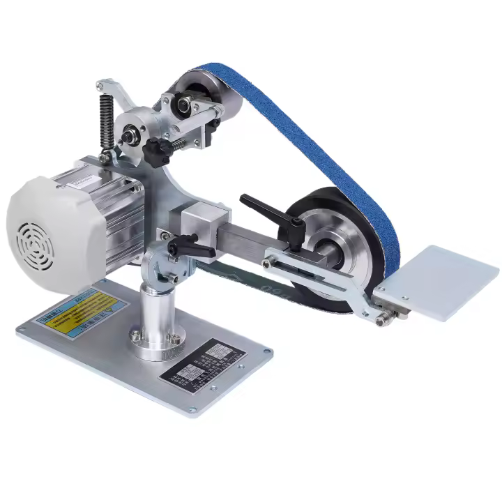 Lijadora de banda multifuncional, lijadora de placa, Vertical/Horizontal, Motor sin escobillas, pulido, 762x25mm - 1