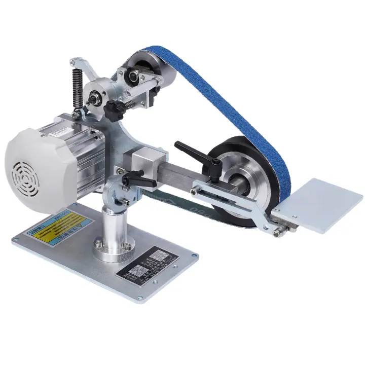 Lijadora de banda multifuncional, lijadora de placa, Vertical/Horizontal, Motor sin escobillas, pulido, 762x25mm - 1