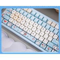 Línea cachorro keycap PBT Sakura sublimación de cinco lados hi75 tarántula F99F98F87 teclado mecánico keycap (teclado no incluido) - details 3