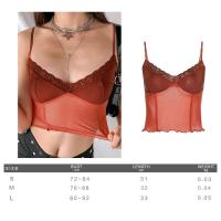 Camisola Retro Marrón Top Corto Hueco de Estilo Cyber Y2K Corset Gótico de Hada Sexy - details 18