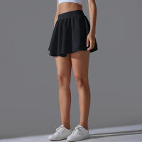 Falda de tenis de bádminton para mujer, interior, secado rápido, elasticidad, doble capa, yoga - details 7
