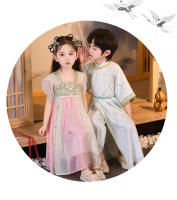 Túnica de la dinastía Song Hanfu para hombres y mujeres, primavera y otoño, traje antiguo de estilo chino Tang fino para niños, nuevo rendimiento para niños - details 19